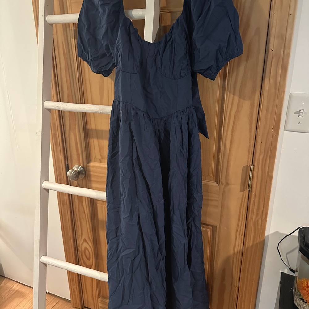 American Eagle Outfitters Navy Maxi Dress